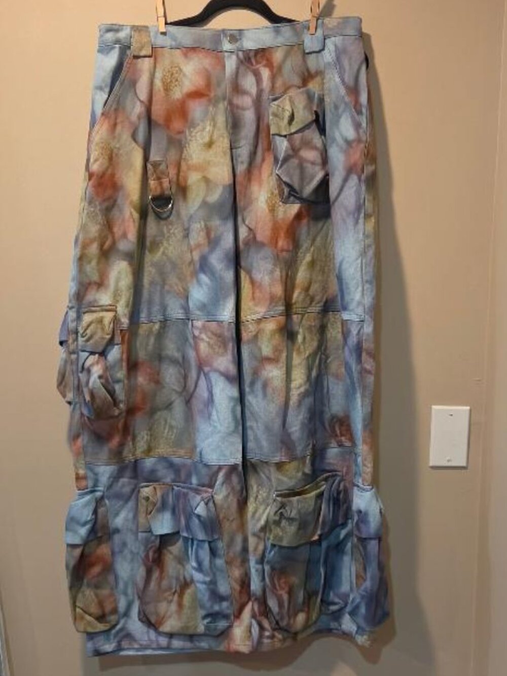 Collina Strada Garden Cargo Pants Multi-Pocket Wide-Leg Women/Unisex